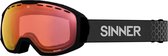 SINNER Mohawk Skibril Unisex - Zwart - Oranje Spiegellens + Extra Roze Lens