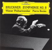 Albumhoes voor Bruckner Symphonie No. 8, met Pierre Boulez en de Wiener Philharmoniker.