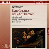 Beethoven:  Piano Concertos nos 4 & 5 / Levine, Brendel