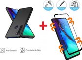 2-In-1 Screenprotector Hoesje  Bescherming Protector Set Geschikt Voor Motorola Moto G Pro - Full Cover 3D Edge Tempered Glass Screen Protector Met Siliconen Back Bescherm Hoes Cover Case - D