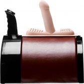 The Saddle Deluxe Sex Machine Met 2 Opzetstukken - Lovebotz - Beige - Neukmachines