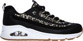 Skechers Uno - Wild Streets Dames Sneakers - Black/Leopard - Maat 38