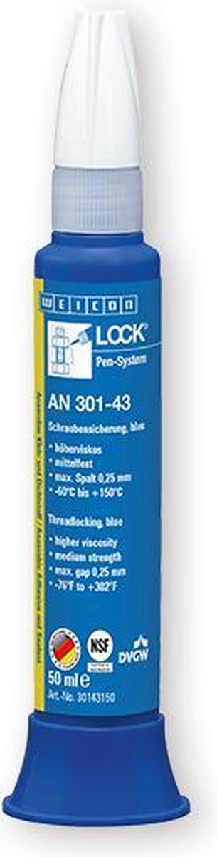 Weiconlock AN 301-43 50ml schroefdraadborging