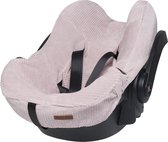 Baby's Only Baby autostoelhoes universeel Sense - Hoes voor de autostoel - Groep 0+ - Oud Roze - Zachte rib corduroy stof - Geschikt voor 5-puntsgordel