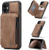 Portemonnee Hoesje | CASEME | Apple iPhone 11 Back Cover Wallet Case | Bruin