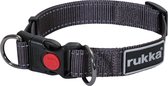 RukkaPets - Verstelbare Hondenhalsband - Grijs - X-Small