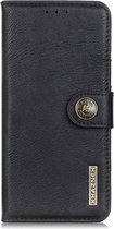 Luxe retro zwart agenda book case hoesje Motorola Moto G9 Play / Moto E7 Plus