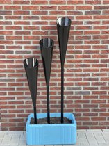 Bio Ethanol Tuinfakkel - Torch GardenFlame set 3 stuks