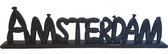 Memoriez Ballon Letters Amsterdam Zwart