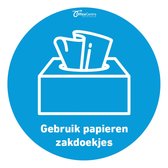 Office Papieren zakdoekjes Sticker