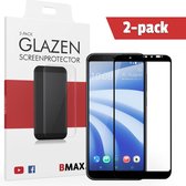 2-pack BMAX geschikt voor de Glazen HTC U12+ Full Cover Glas / Met volledige dekking / Beschermglas / Tempered Glass / Glasplaatje