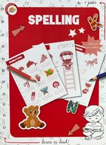 Toy Universe - Spelenderwijs leren - Educatief stickerboek - ''Spelling'' - Leren schrijven - Kleurboek - Oefenboek met stickers - 6 - 7 jaar - Schoencadeautjes - Sinterklaas cadeau - Kerstcadeau