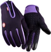 Waterdichte Touchscreen Sporthandschoenen - Paars M - dit is de betere/dikkere kwaliteit