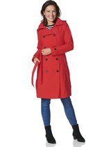 Rosa trench coat with zipperclosure red-S