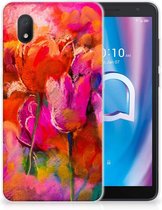 Protection Housse pour Alcatel 1B (2020) Coque Téléphone Tulipes