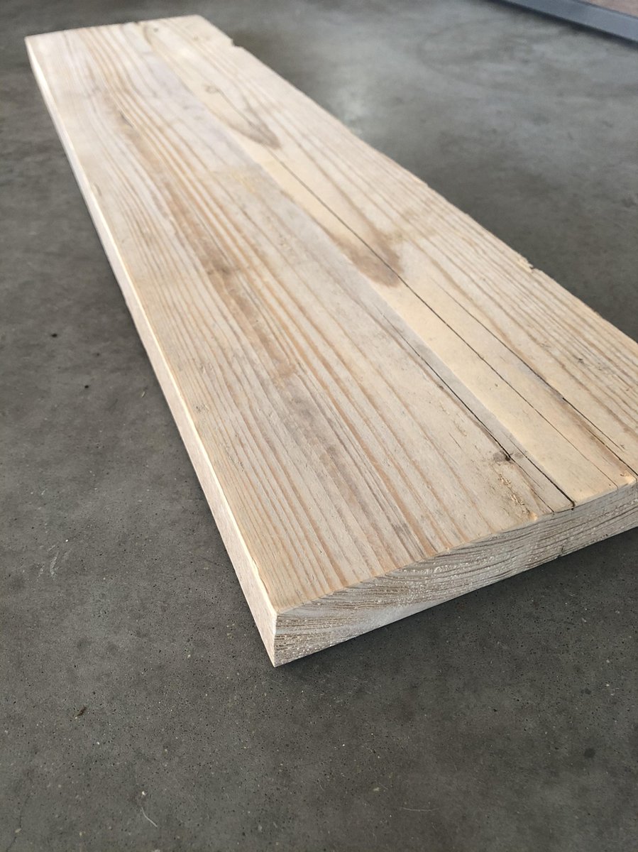 Steigerhouten plank, Steigerplank 60cm (2x geschuurd) | Steigerhout Wandplank | Steigerplanken | Landelijk | Industrieel | Loft | Hout |