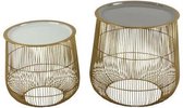 Bijzettafel Set Cage Taupe/Crème