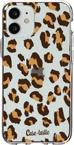 Casetastic Apple iPhone 12 Mini Hoesje - Softcover Hoesje met Design - Leopard Print Print