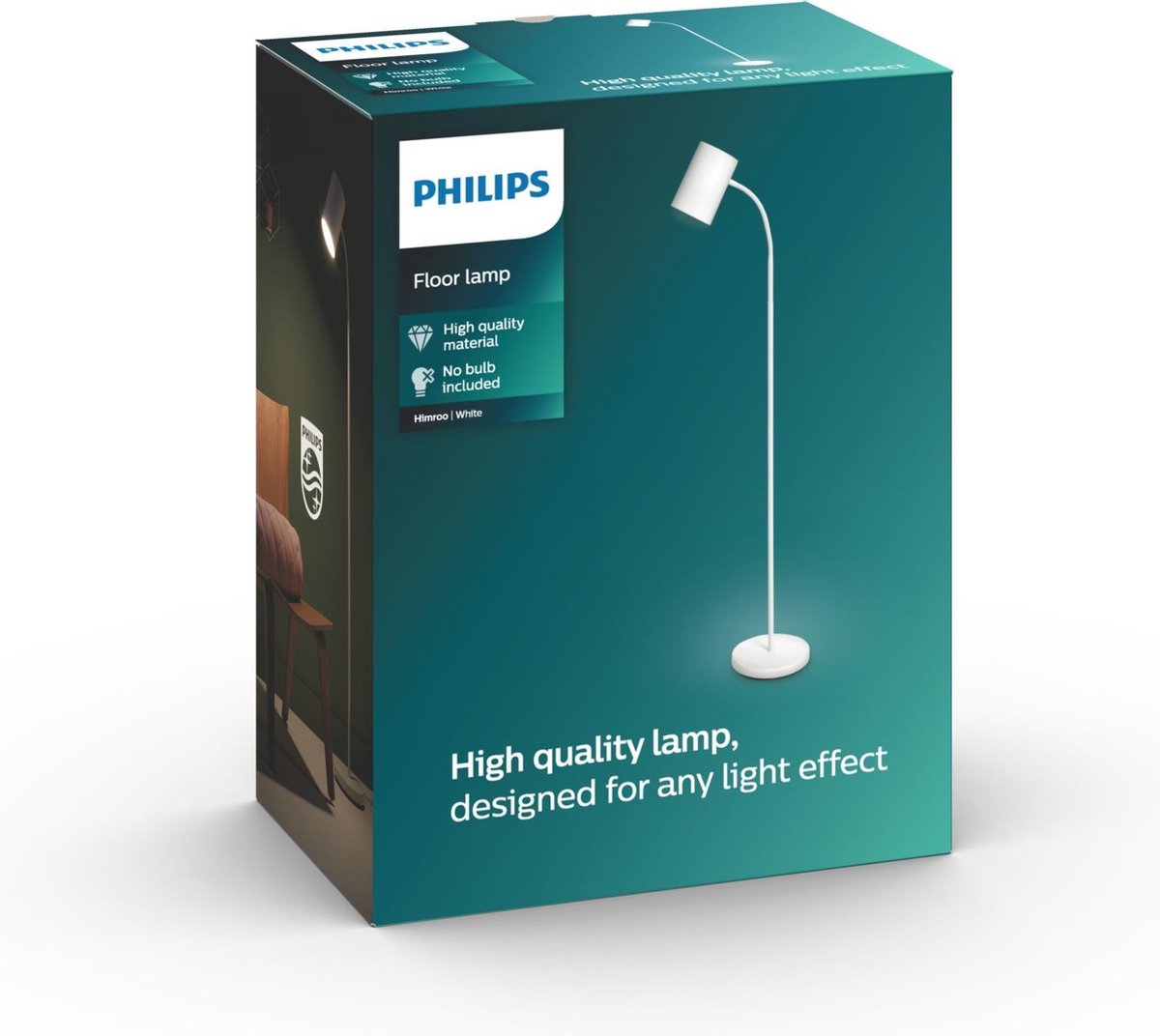 Philips myLiving Himroo - Staande lamp - 1 Lichtpunt - wit | bol.com