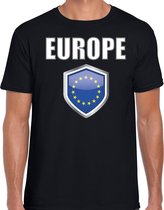 Europa landen t-shirt zwart heren - Europese landen shirt / kleding - EK / WK / Olympische spelen Europe outfit S