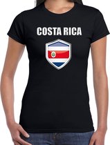 Costa Rica landen t-shirt zwart dames - Costa Ricaanse landen shirt / kleding - EK / WK / Olympische spelen Costa Rica outfit XS