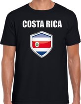 Costa Rica landen t-shirt zwart heren - Costa Ricaanse landen shirt / kleding - EK / WK / Olympische spelen Costa Rica outfit S
