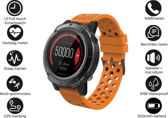 Veronderstellen rundvlees Ontleden Denver SW-510 - Bluetooth smartwatch met GPS functie - activity tracker  -... | bol.com