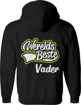 Vader vest  – Papa vest met capuchon Heren – Perfect Vaderdag Sweatvest  - Geschenk vest Cadeau – Hoodie met rits - Maat S