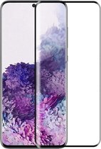 Samsung Galaxy S20 Plus (S20+) screenprotector, Zonder uitsparing vingerafdrukscanner, Full screen tempered glass, Zwarte randen | Screen Protector / Glasplaatje Geschikt Voor: Samsung Galaxy