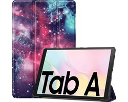 Hoes - Geschikt voor Samsung Galaxy Tab A7 (2020) - Dun & Stevig - Trifold Bookcase - Hard Cover - Hardcover Book Case - Tablet Hoesje - Galaxy