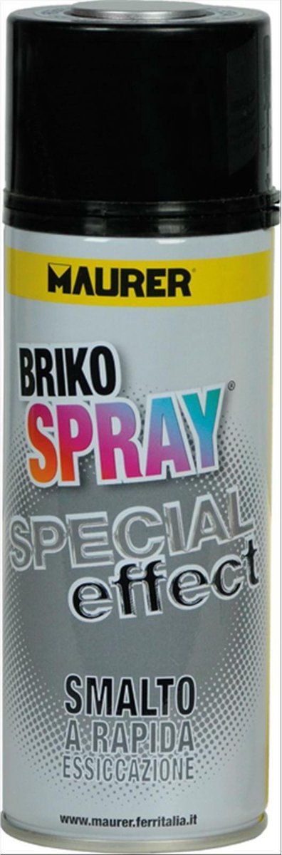 Maurer Plus Briko Spray - Spuitlak - Hittebestendig tot 800 graden - Ideaal tegen hoge temperaturen! - Mat Zwart