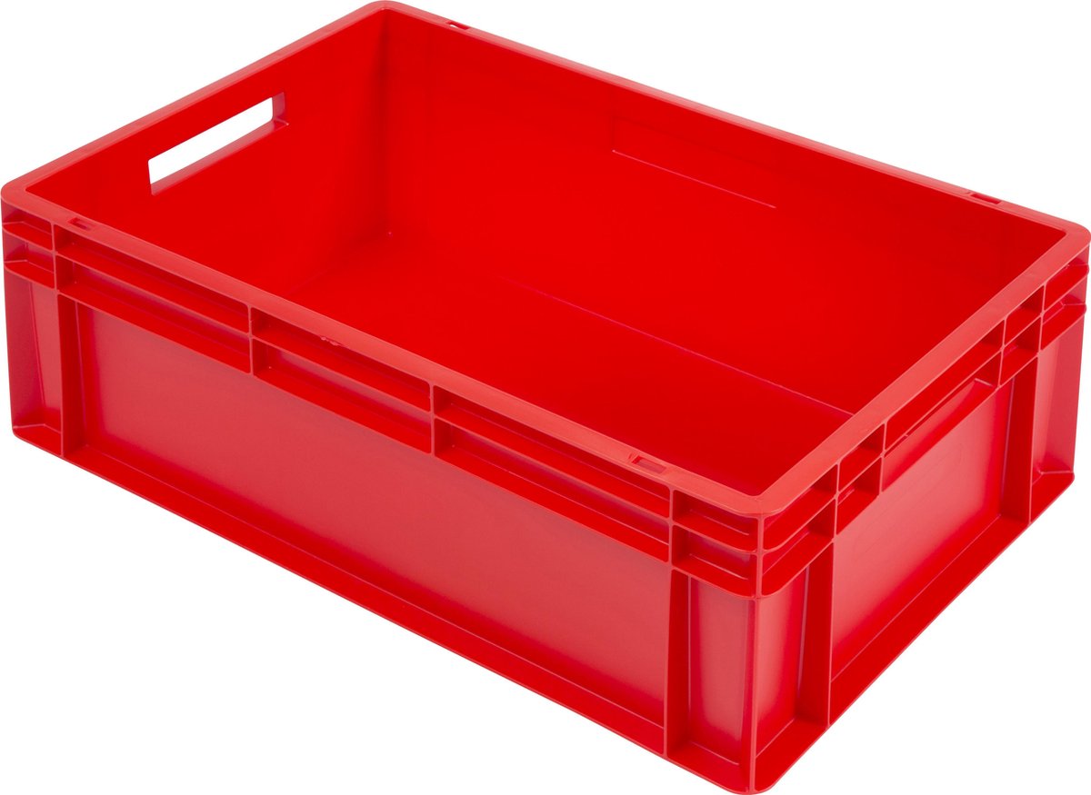 Alpac Stapelbak - Opbergbak - 600 x 400 x 220 mm - 42L - Rood
