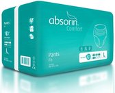 Absorin comfort pant fit L <145 Absorin - Wit - Non-woven toplaag - Voor mannen en vrouwen met zware incontinentie - Superabsorberend poeder / anatomisch gevormd