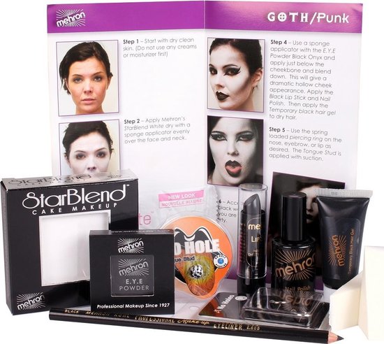 Mehron Goth/Punk Makeup Kit