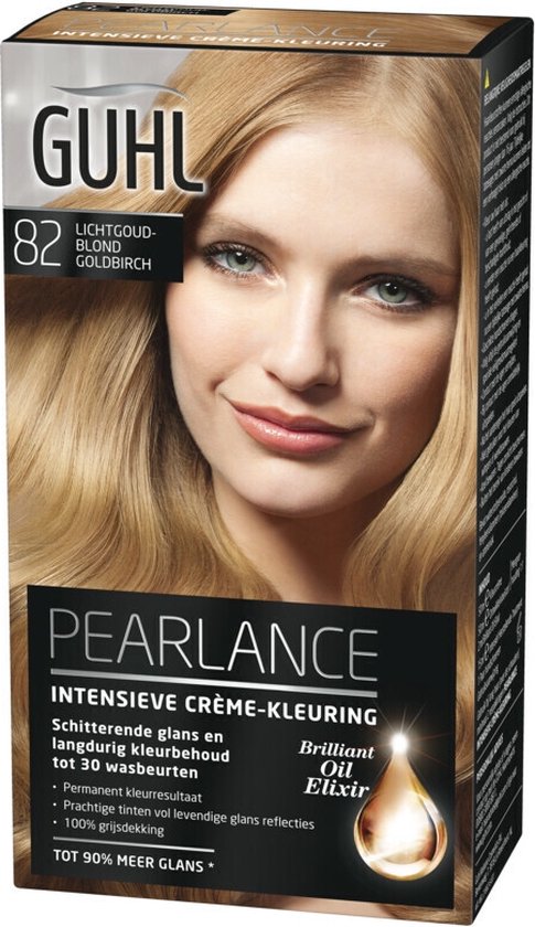 Guhl Pearlance Intensieve Crème-Haarkleuring 82 Lichtgoudblond Goldbirch