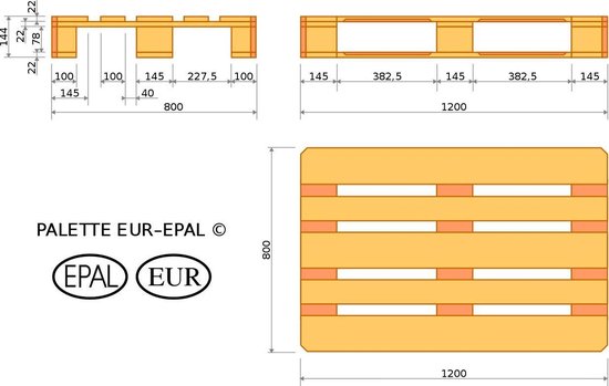 Epal Europallet - 80 x 120 cm