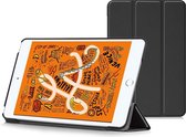 Just in Case Lederen iPad Mini 5 2019 Smart Tri-Fold Case Hoes - Zwart Bescherming