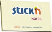 Stick'n sticky notes - 76x127mm, pastel geel, 100 memoblaadjes