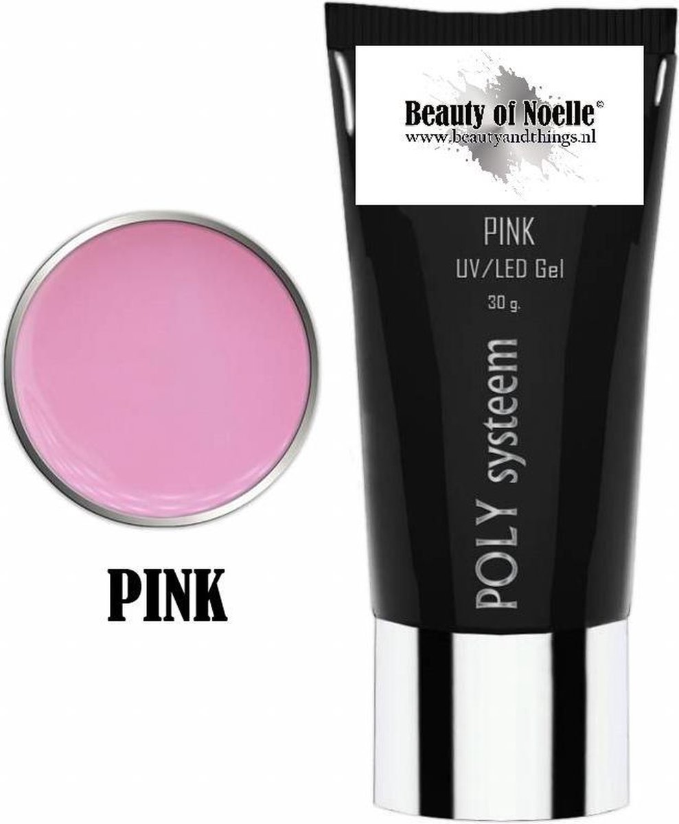 Poly Systeem NATURAL PINK 30 gram tube, Polyacryl, Acrylic gel, beautyofnoelle©
