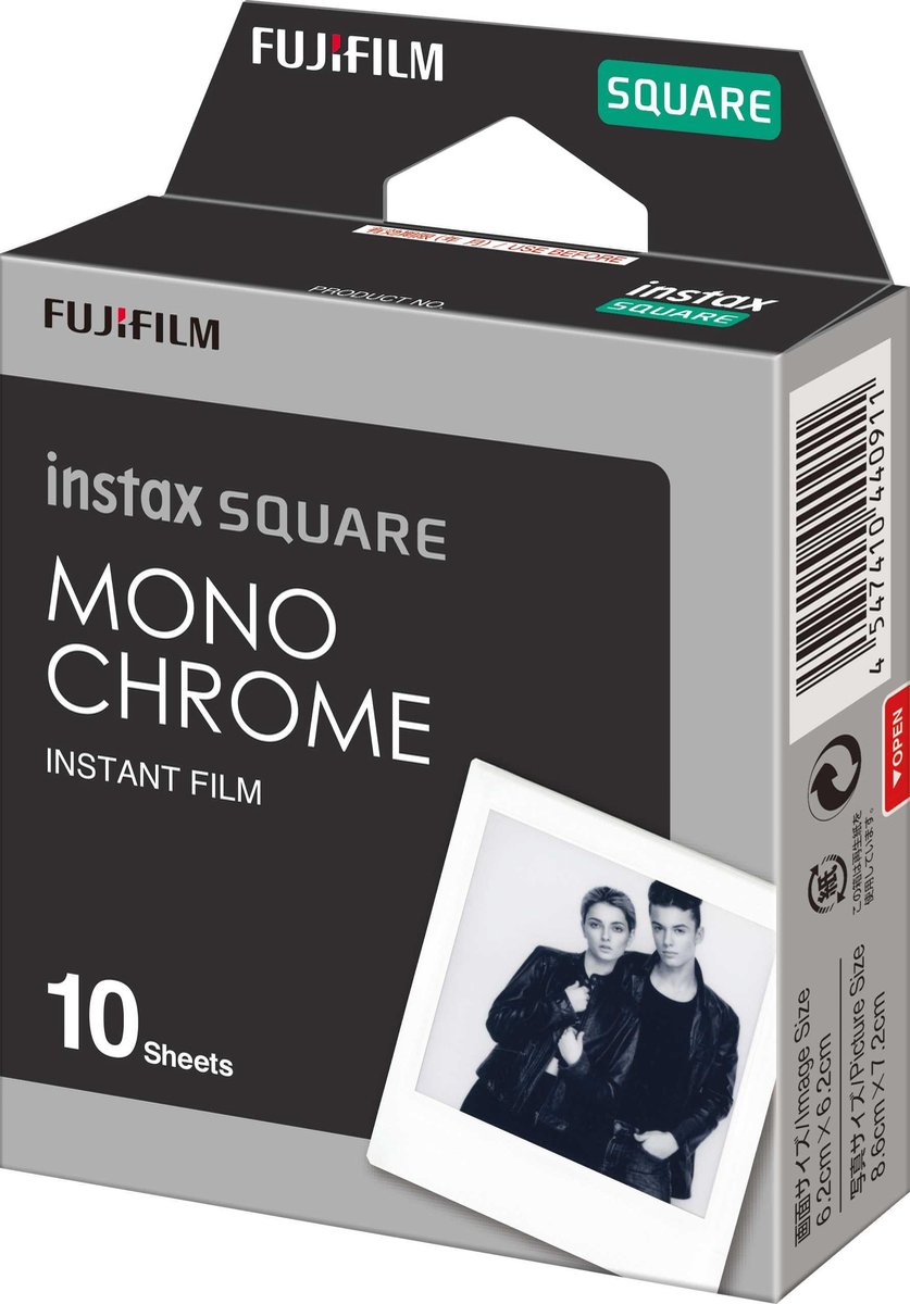 Herziening provincie Metropolitan Fujifilm Instax Square Film - Monochrome - 10 foto's | bol.com