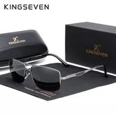 Kingseven Polaroid Zonnebril Heren - 2021 - Gepolariseerde glazen - Zwart - Grijs - Sunglasses