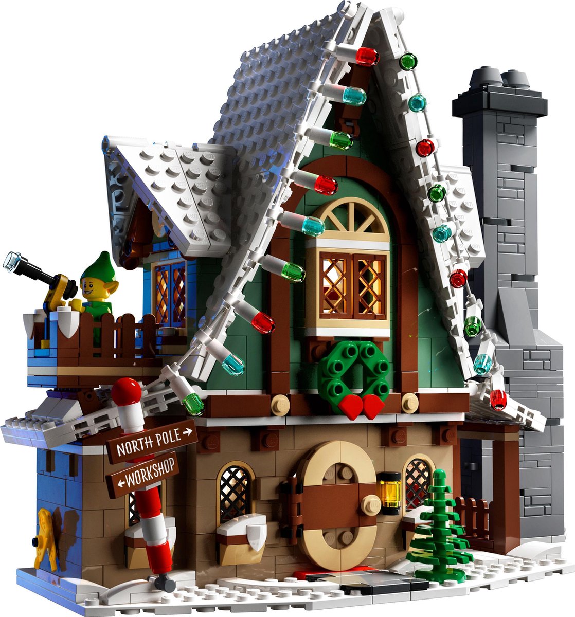 LEGO® Elf Clubhuis (10275) modelbouwset om neer te zetten; haal herinneringen aan kerst op met dit feestelijke project, een fantastisch cadeau voor volwassenen en gezinnen die graag creatief bezig zijn (1197 onderdelen) — afbeelding 26
