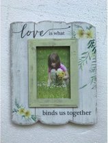 Fotolijst, MDF 23x28x1,8cm  - Love is what binds us together