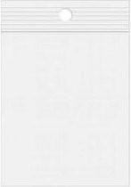 Gripzakken met Ophanggat 10x15cm PE 50 micron (100 stuks) | ziplock | gripzak