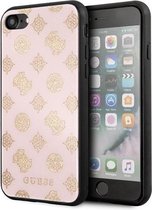 GUESS Double Layer Glitter Backcase Hoesje iPhone 8 / 7 / SE (2020) - Roze