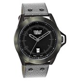 Urban Story - Urban Story horloge met een grijze leren band