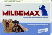Milbemax Hond Ontwormingsmiddel Small 2 x 2 tabletten