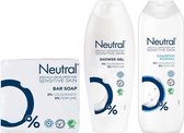 Bol.com Neutral Parfumvrij - Shampoo + Douchegel + 2 x 100 gram Zeep aanbieding