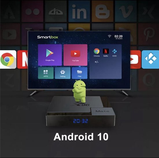 X96 Mate 4G / 32 Android TV Box 6K Allwinner H616 processeur quad-core Arm  Cortex A53... | bol