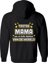 Moeder vest  – Mama vest met capuchon Dames – Perfect Moederdag Sweatvest  - Geschenk vest Cadeau – Hoodie met rits - Maat M